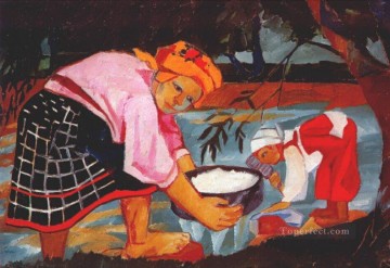ロシア Painting - 農民の女性 ロシア人